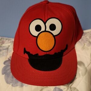 Sesame Street Red Elmo Patterned Hat